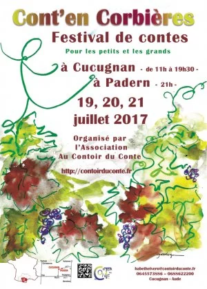 Affiche Fête du conte de Cucugnan à Padern Cont'en Corbières