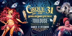 Affiche Diner Spectacle le cirque sur son 31 - samedi 31 décembre 2016 à l'hippodrome de Toulouse