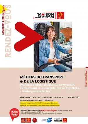 Affiche Métiers du Transport et de la Logistique