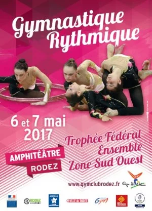 Affiche Gymnastique Rythmique: 1/2 finale du Championnat de France Ensembles