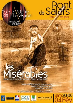 Affiche Concert "Les Misérables"