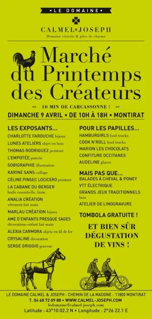 Affiche Marché Du Printemps des Créateurs