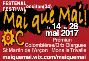 Affiche Festival Occitan "Mai que Mai" 