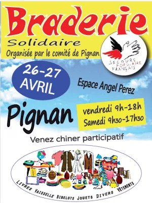 Affiche Secours populaire Français de Pignan