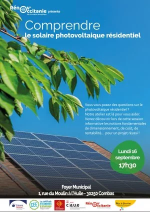 Affiche Le solaire photovoltaïque résidentiel
