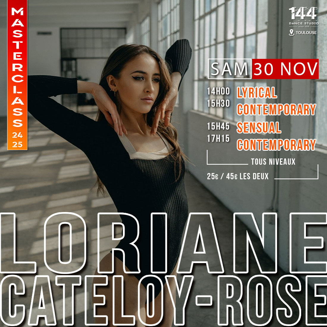 Loriane Rzo Masterclass en Contemporary avec Loriane Cateloy-Rose - Samedi 9 ...