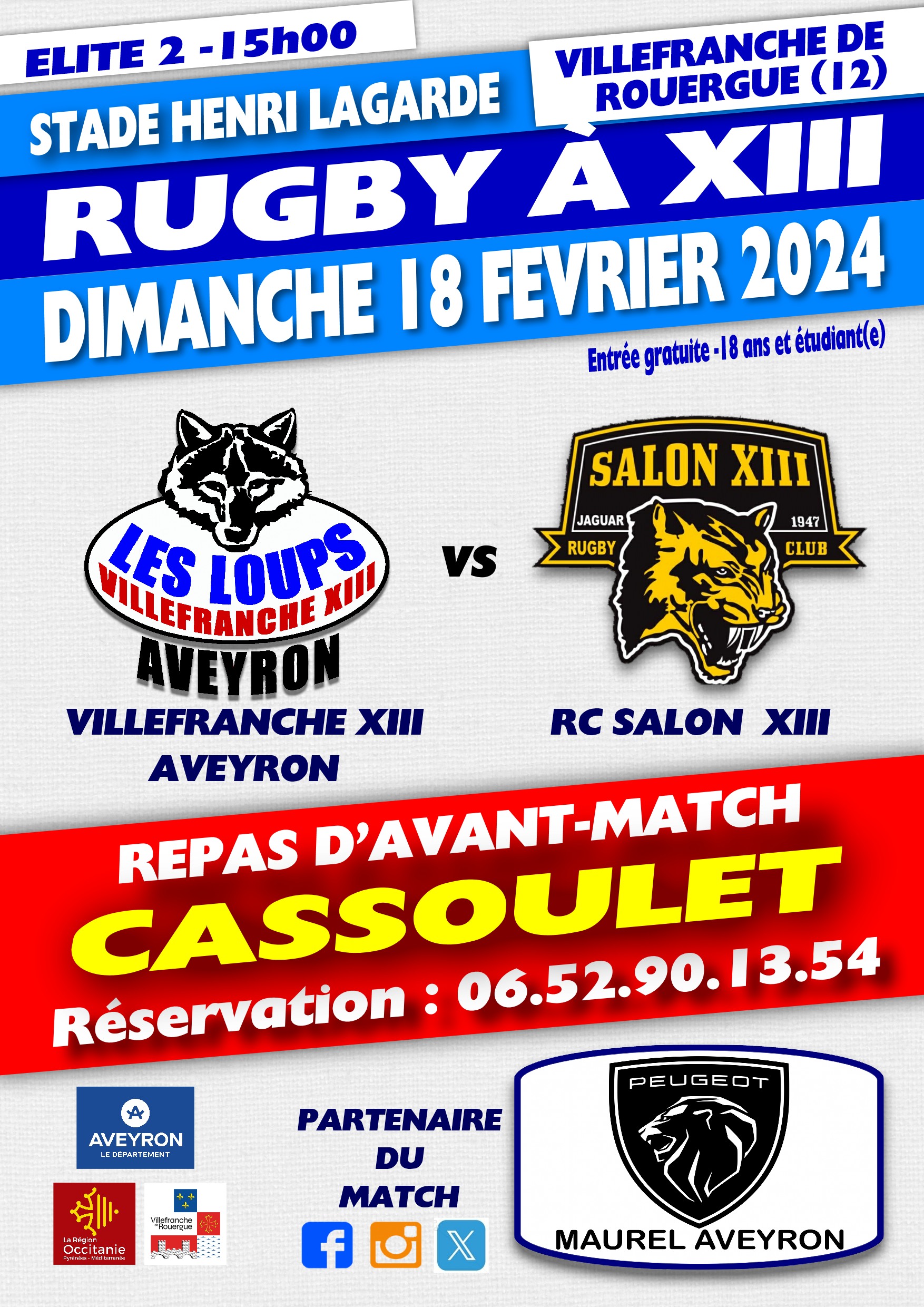 Affiche – RUGBY … Jamais seul ! | Du Pschitt et des Bulles