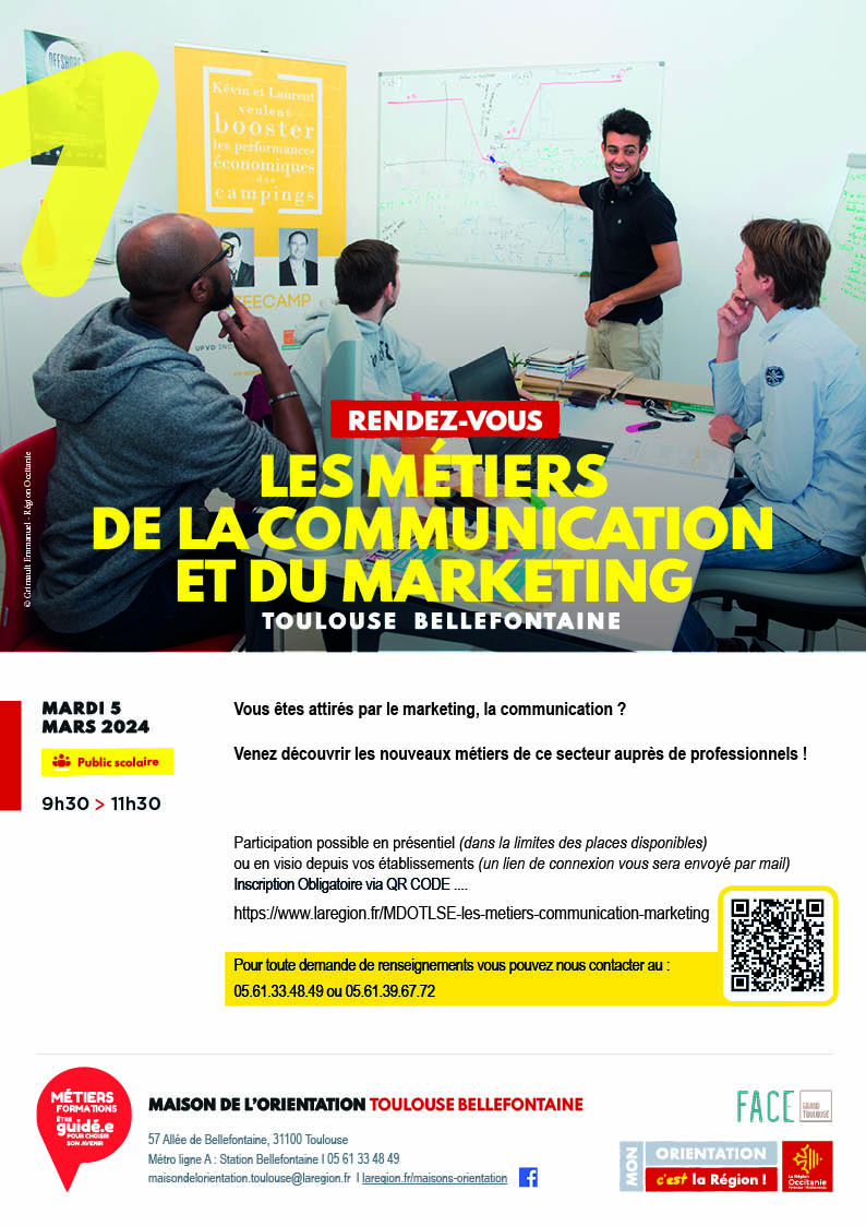 Les métiers de la communication et du marketing (Public jeune) - Mardi ...