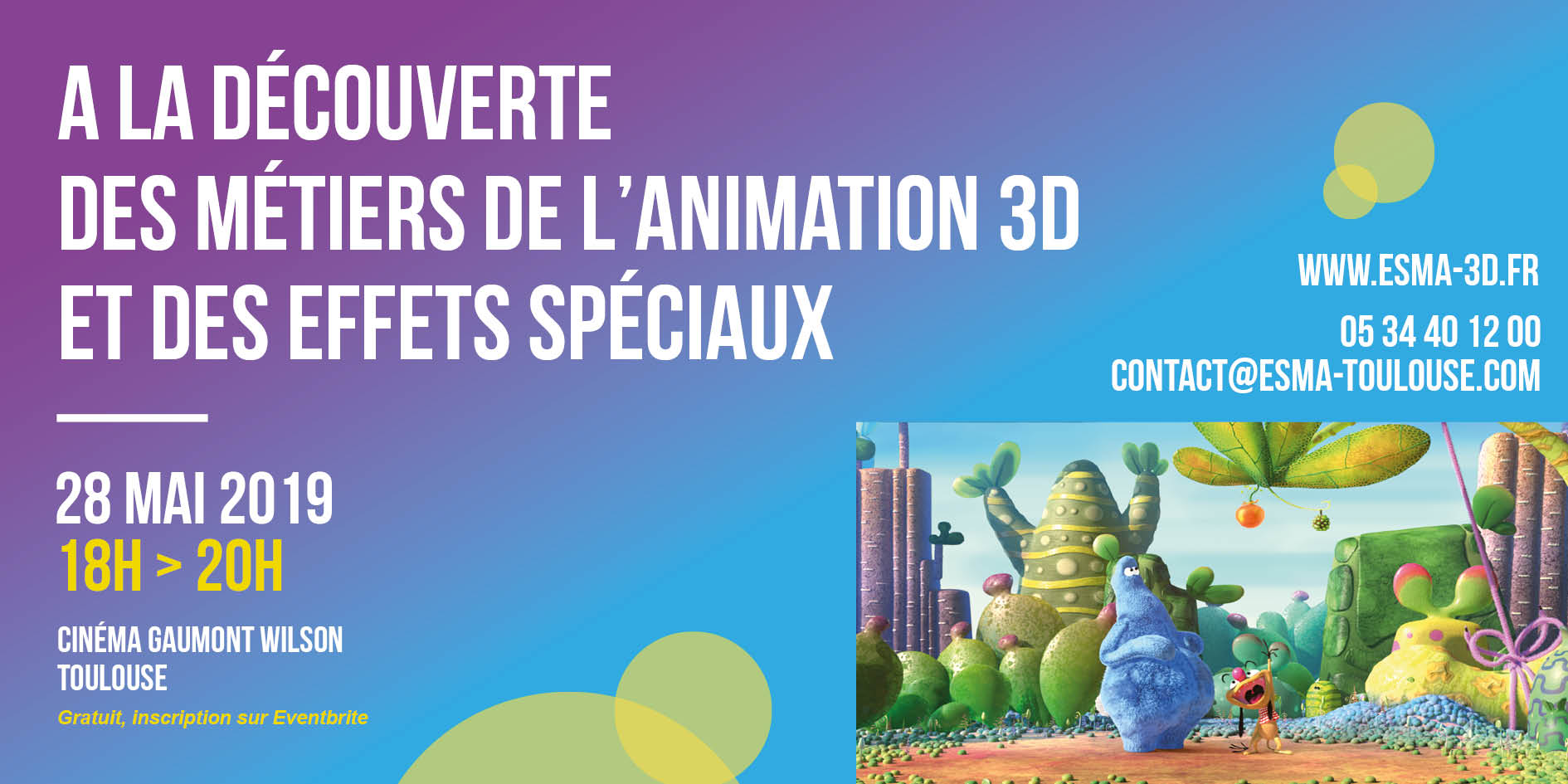 Conférence : Les métiers de l'animation 3D et des effets spéciaux ...