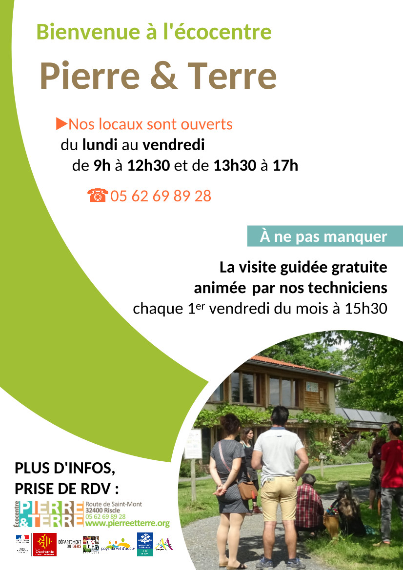 Visite guidée de l’écocentre Pierre et Terre Samedi 21 septembre 2019