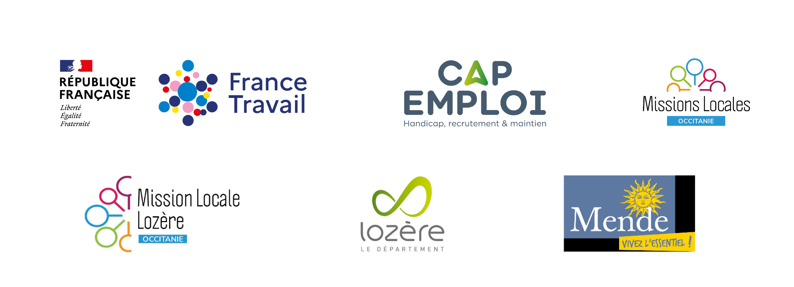 Logos partenaires TAF Mende