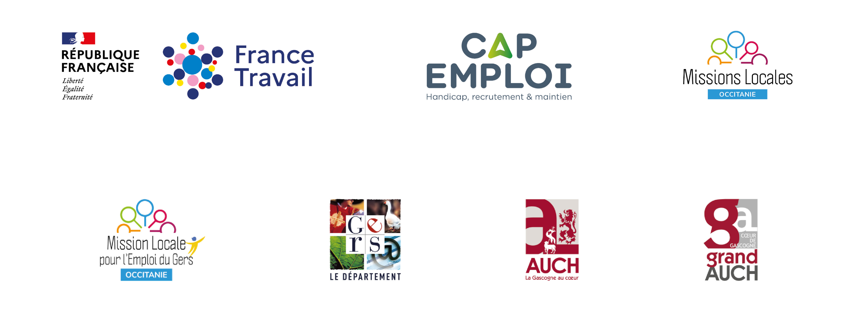 Logos partenaires TAF Auch