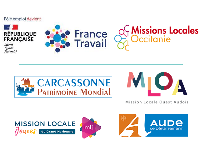 Logos partenaires TAF Carcassonne