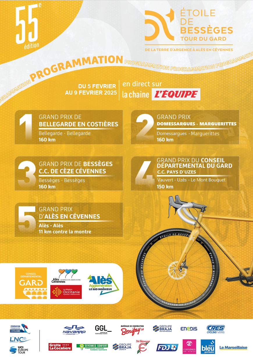 Étoile de Bessèges Tour du Gard - Gard Info, l'e-magazine du Conseil
