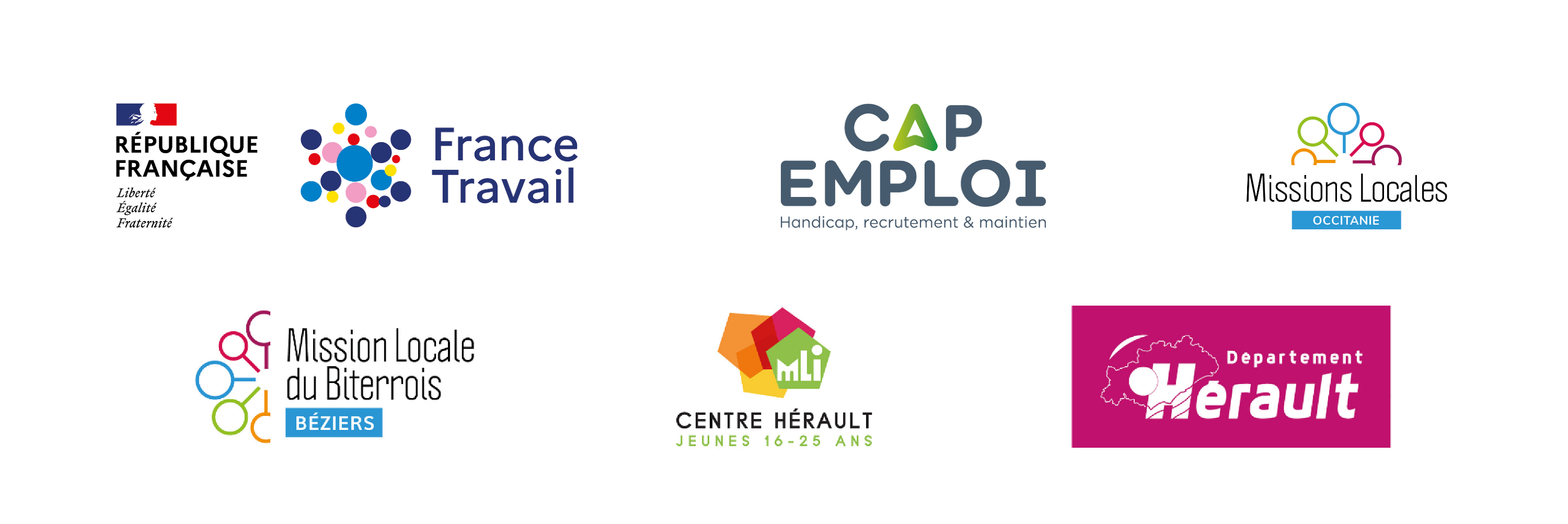 Logos partenaires TAF Béziers