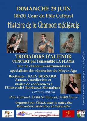 Affiche Concert de musique médiévale