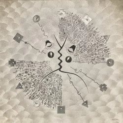 Freyjies - Tôles embossées, laque métallique sur acrylique irisée / 3D - 90x90cm