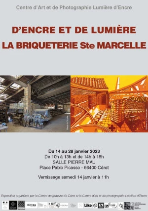 Affiche D'Encre et de Lumière la briqueterie Ste Marcelle