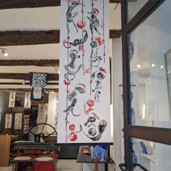 comédia - linogravure sur papier chinois