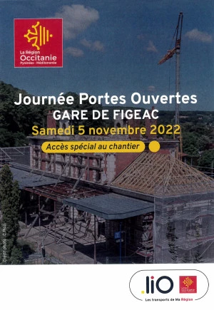 Affiche Journée Portes Ouvertes à la gare de Figeac 