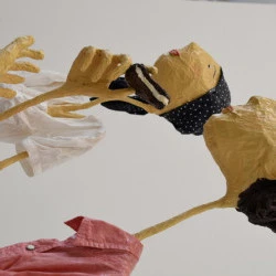 Gourmets - Technique mixte 75x100x150 cm