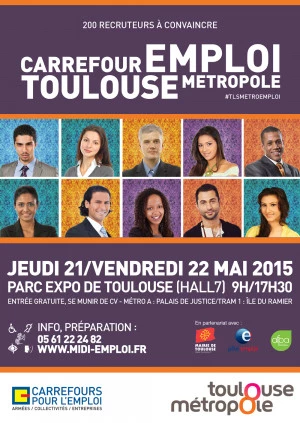 Affiche Forum Carrefour Emploi Toulouse Métropole