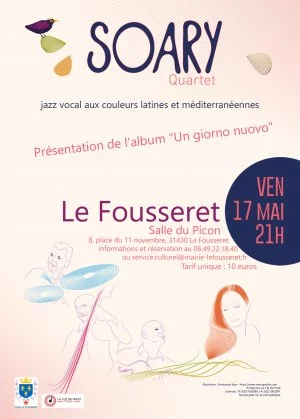 Affiche SOARY Quartet en concert au Fousseret
