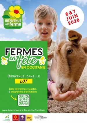 Affiche "Fermes en Fête" en Occitanie - (Lot)