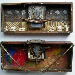 ex voto - assemblage matériaux divers - collection privée 