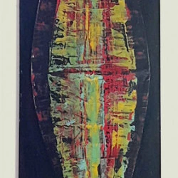 Urban Zoulou 1 - Impression sur métal/papier & technique mixte