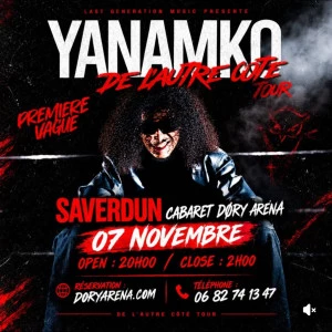 Affiche Yanamko Live – De l'autre côté Tour au DØRY Arena