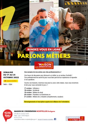 Affiche Parlons métiers - Métiers de l'industrie (chaudronnerie - soudure) 