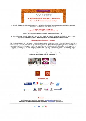 Affiche L'entrepreneuriat responsable à l'honneur