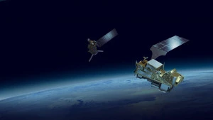 Affiche Les satellites européens au service de la prévision météorologique