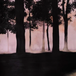 Forêt Rose - Encre sur papier - Charlotte Morot 