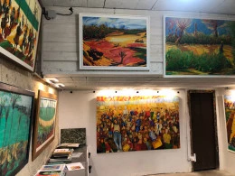 Vue Atelier - mini galerie - <p>Atelier et mini galerie</p> - Claude René Tarrit
