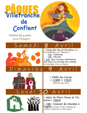 Affiche ¨Pâques à Villefranche de Conflent