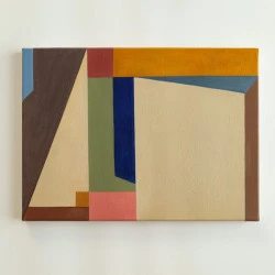 Deixar o vazio ocupar o espaço - 2025, huile sur toile, 33x24cm