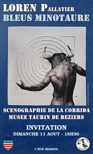 Affiche Soirée Loren au Musée Taurin de Béziers en avant féria