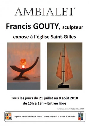 Affiche Exposition de sculptures de Francis GOUTY 