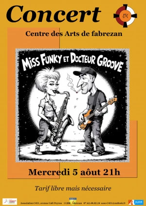 Affiche Miss Funky & docteur Groove