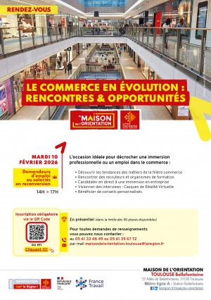 Affiche Le commerce en évolution : Rencontres et opportunités
