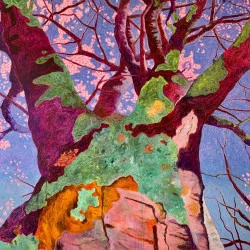 VERS LE BLEU INFINI - Acryliques et huiles sur Lin 160cm x 160cm