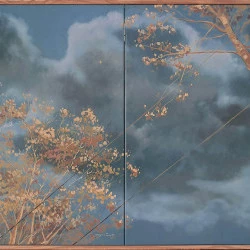 Sous haute tension - huile sur toile, 160x100 cm - jeromemontens 