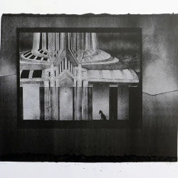 RNP 192 - Révélation à l'encre de Chine sur papier de format 135 x 157 cm réalisé en 2021 - Thomas de Vuillefroy 