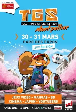Affiche TGS MONTPELLIER Occitanie Game Show
