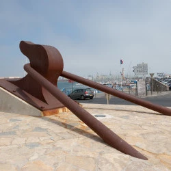 TENSION acquisition Ville de Sète - Acier Corten longueur 700 cm - Lionel Laussedat 