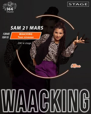 Affiche Stage de Waacking avec Mina