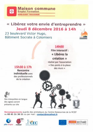 Affiche « Libérez votre envie d'entreprendre »