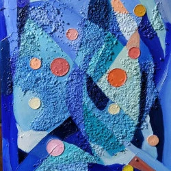 abstraction - huile sur toile 2021